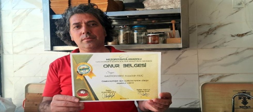 Diyarbakır’lı gastronomist Alaaddin Kılıç'a 'onur' ödülü