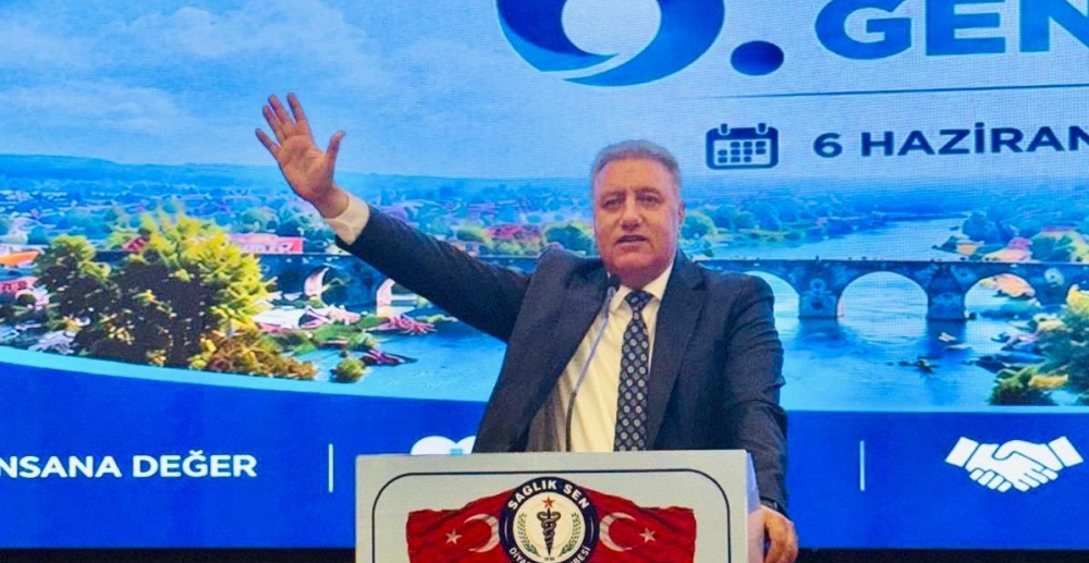 Ensarioğlu, 5'inci Kez Sağlık-Sen Diyarbakır Şubesi'nde Başkan Seçildi