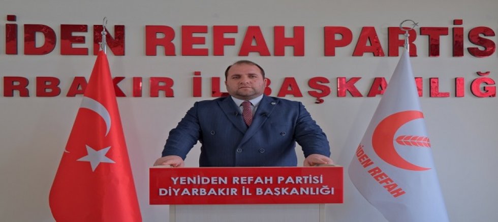 Yeniden Refah Partisi Diyarbakır İl Başkanı Ali Erdem'den İsrail’e Sert Tepki: “Bu Bir İnsanlık Suçudur!”