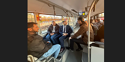 Başkan Seydaoğlu Belediye Otobüsünde Vatandaşlarla Buluştu