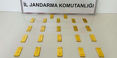 Hakkari’de kaçak 22 kilo külçe altın ele geçirildi