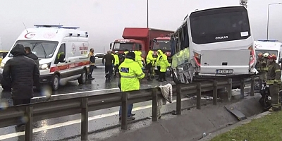 Kuzey Marmara Otoyolu’nda polis servis minibüsü kaza yaptı: 1 polis şehit oldu!