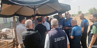 Zabıta ekipleri şap hastalığına karşı denetim ve bilgilendirme yaptı